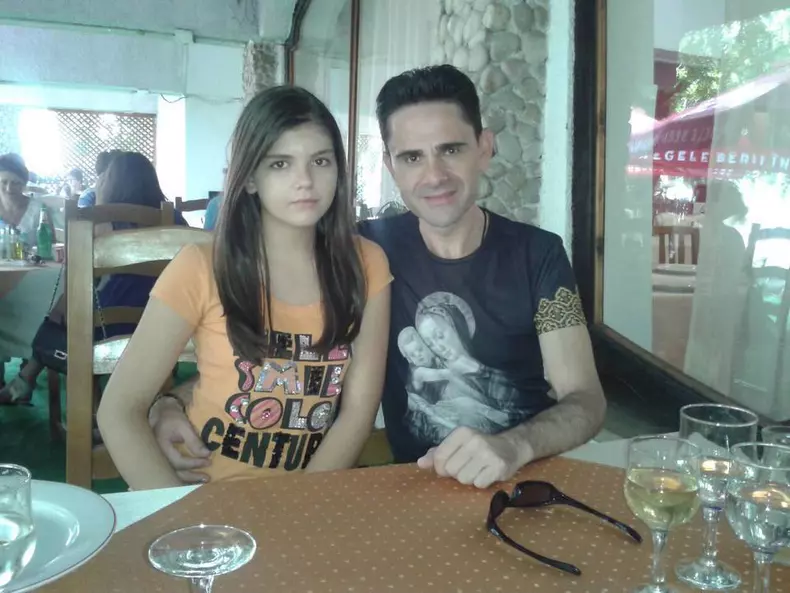 Aurelian Preda si fiica ei