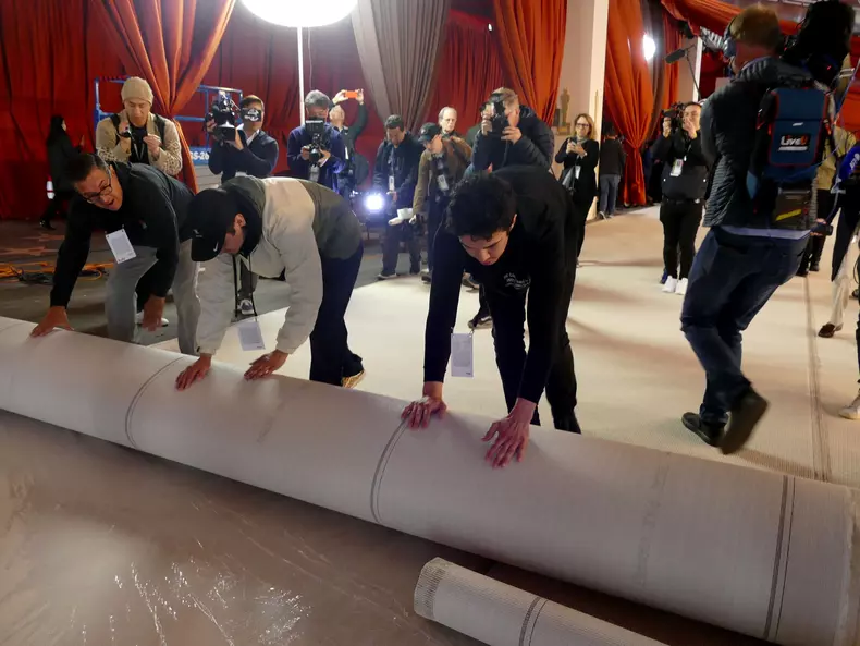 Oscars 2023 preparations in Los Angeles