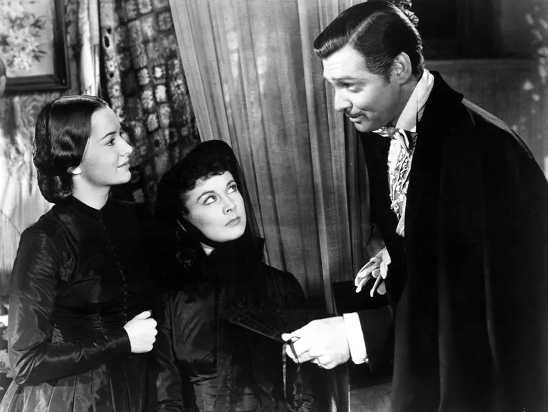 Pe aripile vantului, Olivia DeHavilland, Vivien Leigh, Clark Gable