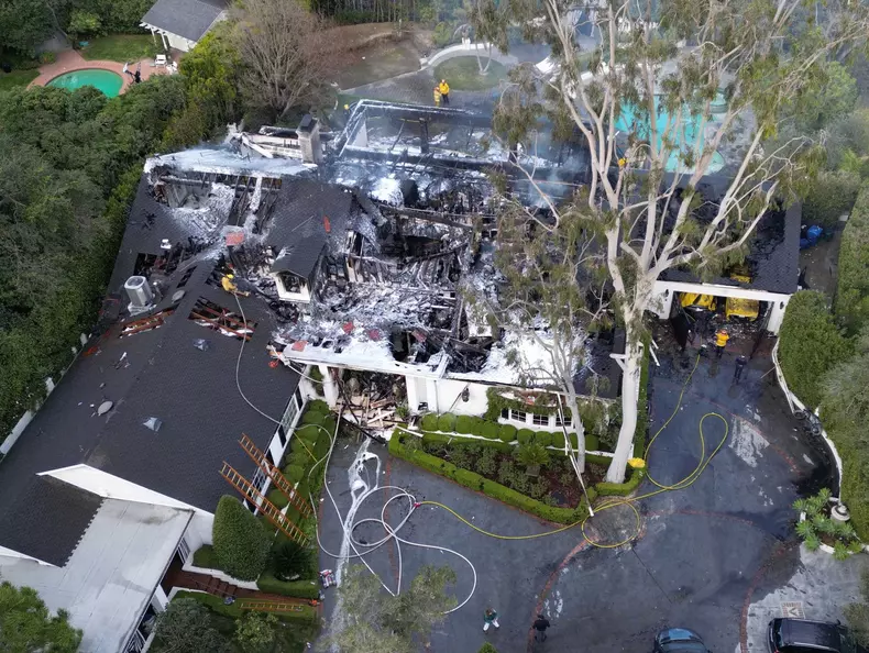 *EXCLUSIVE* Cara Delevingne's $7 million dollar Hollywood Hills home is severely damaged by a fire as the troubled British model just starts to get her life back on track
