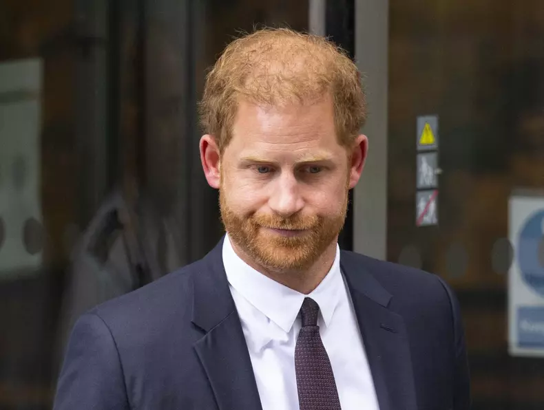 Prince Harry leaves from court after attending phone hacking case