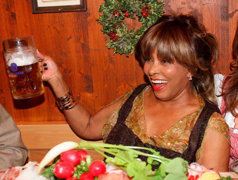TINA TURNER and husband ERWIN BACH attend the 181st Oktoberfest in Munich