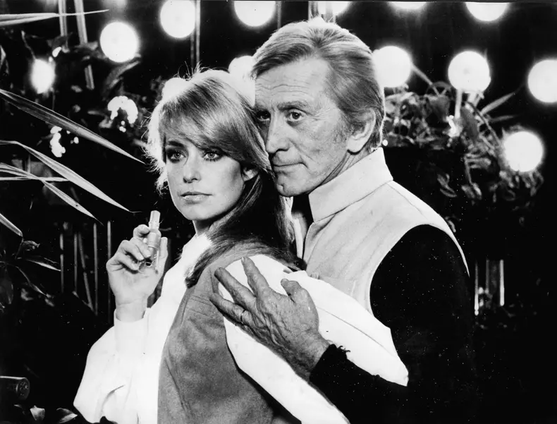 Kirk Douglas și Farrah Fawcett