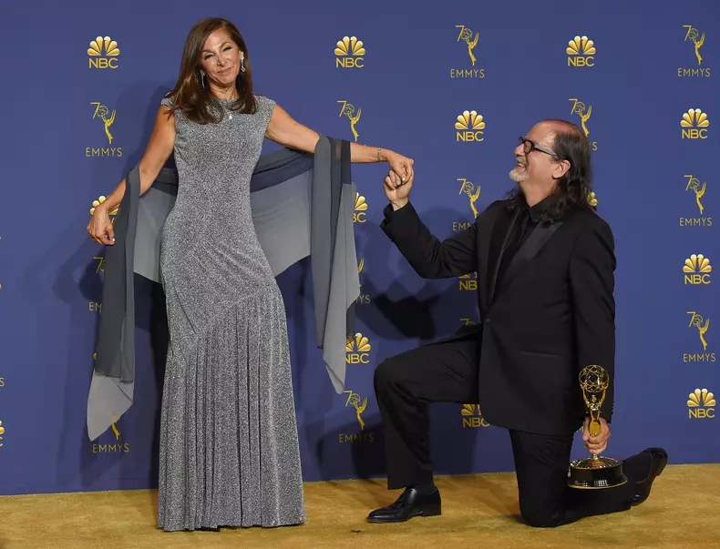 Jan Svendsen si Glenn Weiss la 70th Emmy Awards