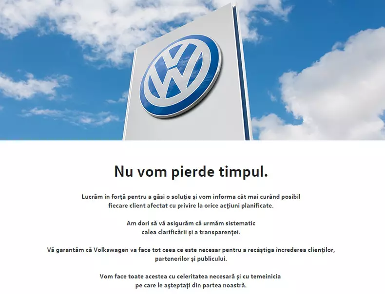 mesaj vw dieselgate