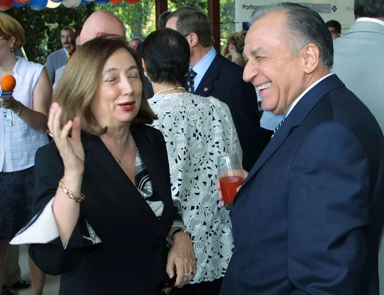 Rodica Stanoiu si Ion IliescuOctombrie 2003