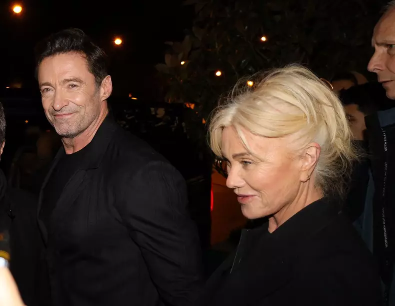 Hugh Jackman And Deborra Lee Furness Out - Paris