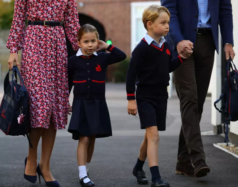 Printesa Charlotte si printul George