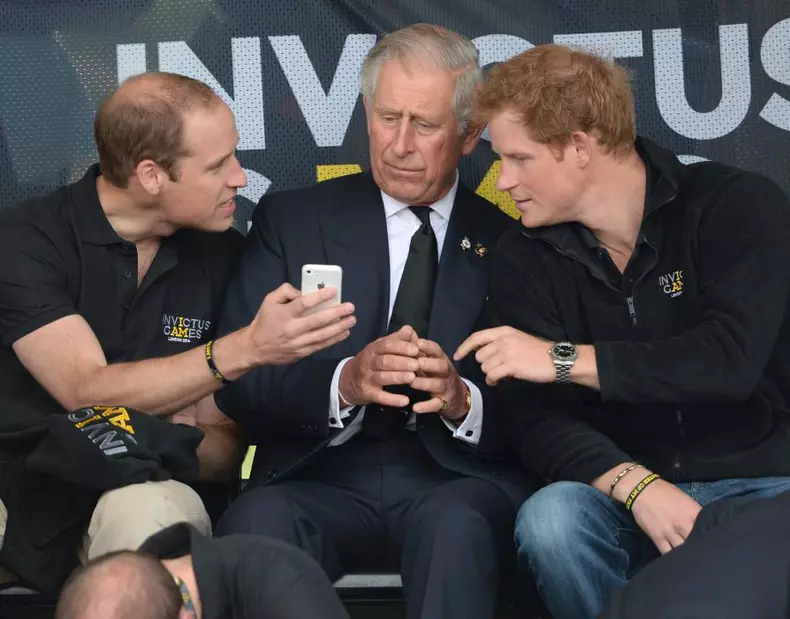 Prințul Charles, William și Harry