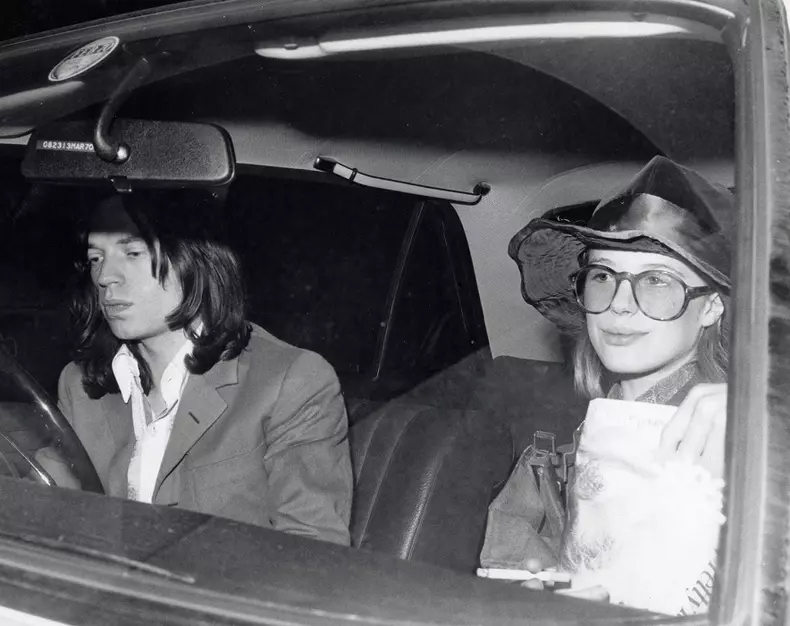 Mick Jagger and Girlfriend Marianne Faithfull 1969