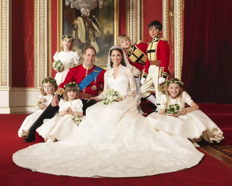 Official Portraits of the wedding of Prince William and Catherine Middleton, London, Britain - 29 Apr 2011