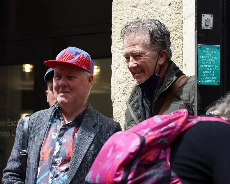 EXCLUSIVE: Happy Days Star Linda Purl And Dallas Star Patrick Duffy Seen Arriving At The Theatre Royal In Bath Where They Are Starring In Catch Me If You Can