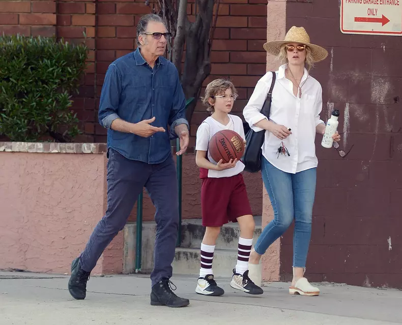 EXCLUSIVE: Michael Richards Heads Out with Family to a Basketball Game in Los Angeles.