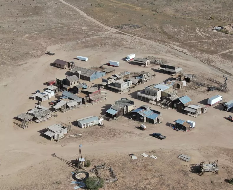 *EXCLUSIVE* The set where Alec Baldwin shot and killed his cinematographer, Halyna Hutchins