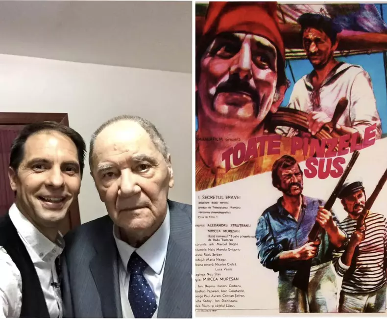 Dan Negru si actorul ion besoiu
