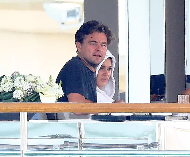 Leonardo DiCaprio having breakfast with new girlfriend Camille Morrone in Antibes