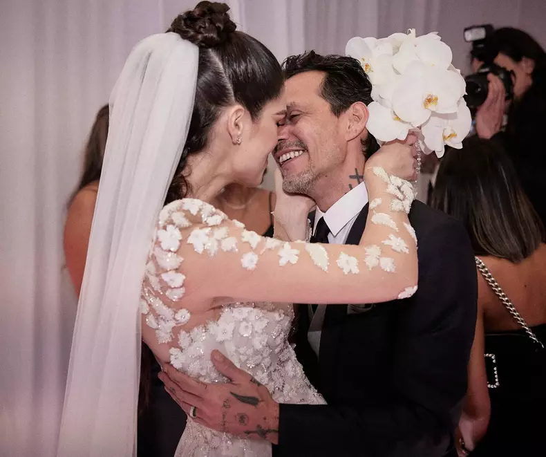 Nadia Ferreira si Marc Anthony la nunta 2