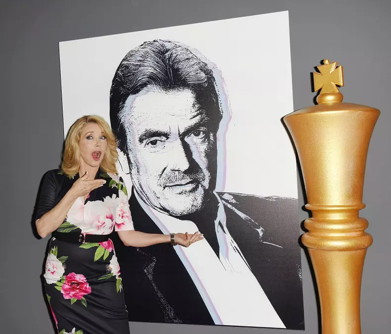 Melody Thomas Scott at the 40th Anniversary Celebration of Eric Braeden Starring on The Young and th...