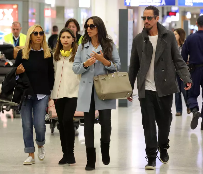 Exclusive... Chris Cornell & Family Attend A Concert In Greece