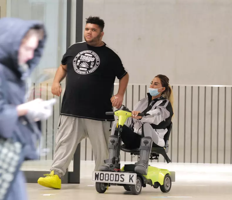 EXCLUSIVE: Katie Price Takes Eldest Son Harvey To His New Hospital In London