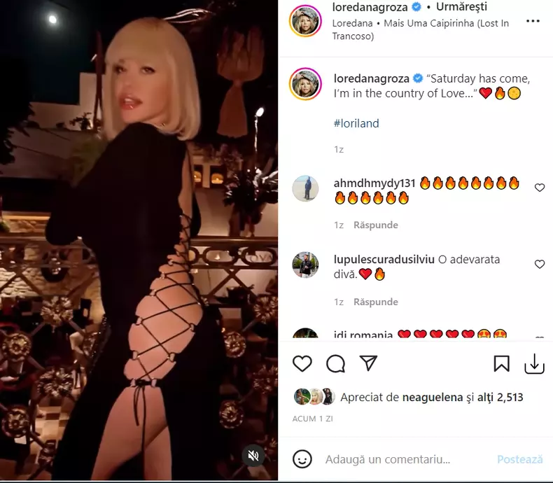 Loredana Groza apariție provocatoare