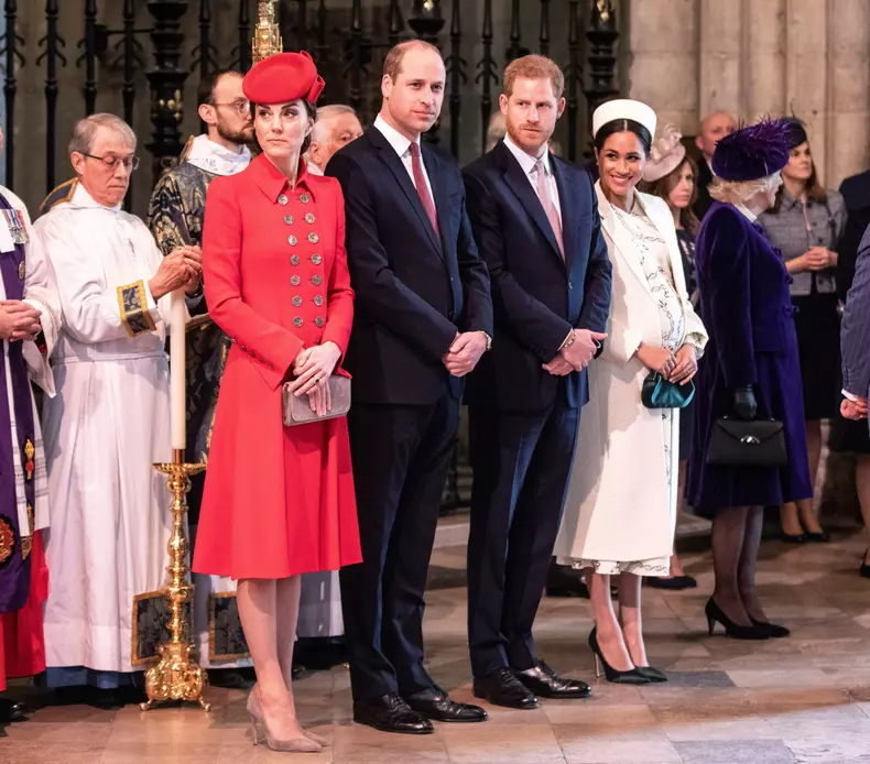 Prințul William, Kate Middleton, Prințul Harry și Meghan Markle