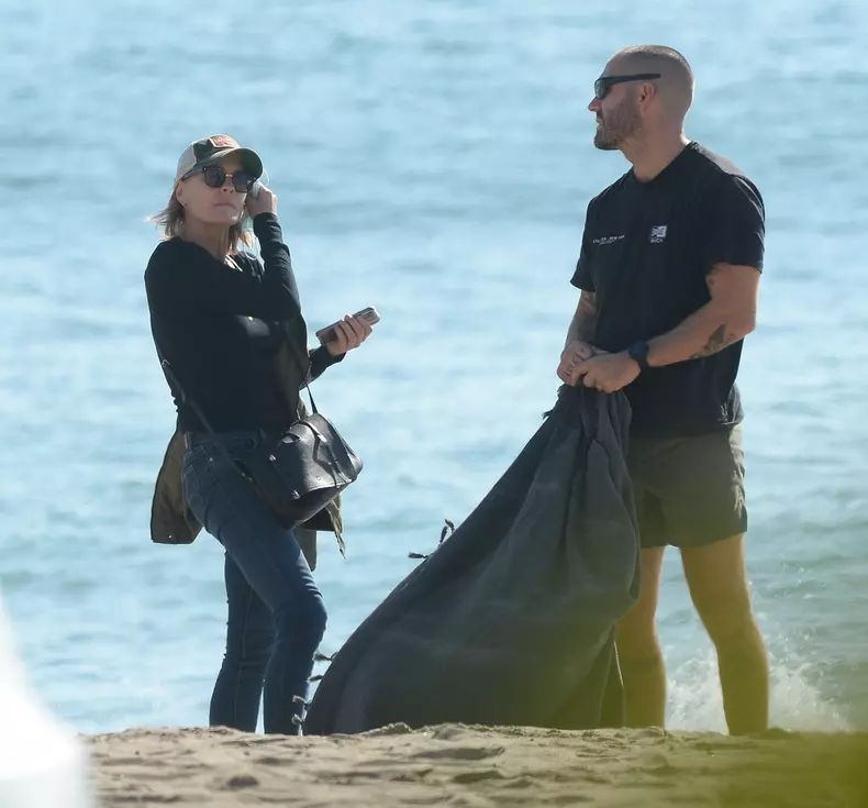 EXCLUSIVE: Robin Wright and Clement Giraudet Share a PDA Filled Trip to The Beach in Los Angeles