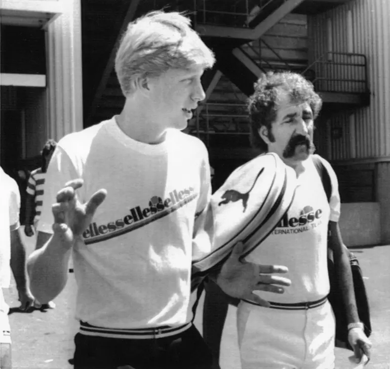 USA Boris Becker Ion Tiriac