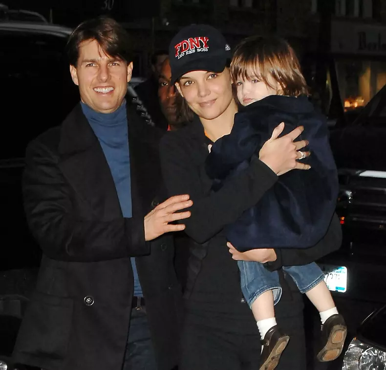 Katie Holmes and Tom Cruise Returning to Their Hotel with Daughter Suri, New York, America - 04 Nov 2007