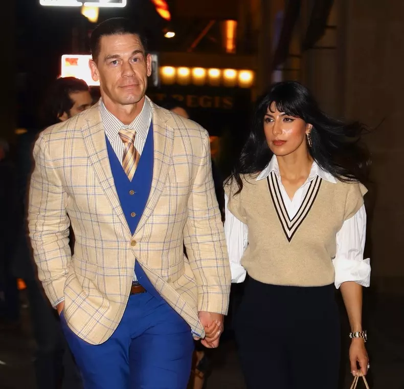 John Cena and Wife Shay Shariatzadeh Enjoy a Night Out with Friends at the Polo Bar in NYC