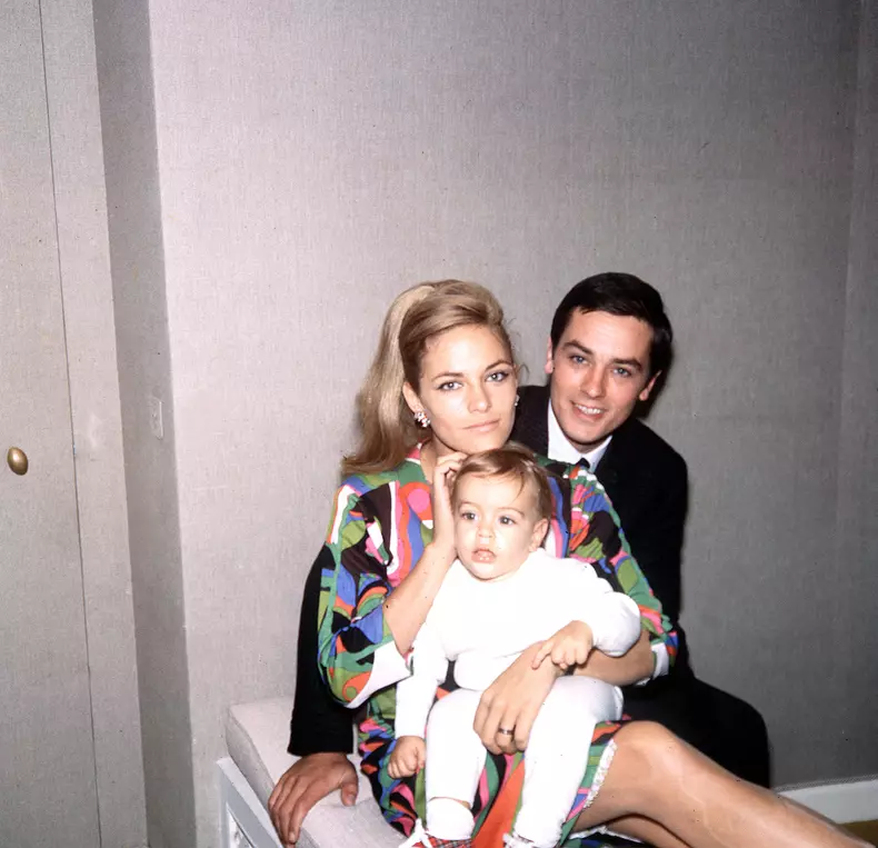 Alain Delon și prima soție,  Nathalie