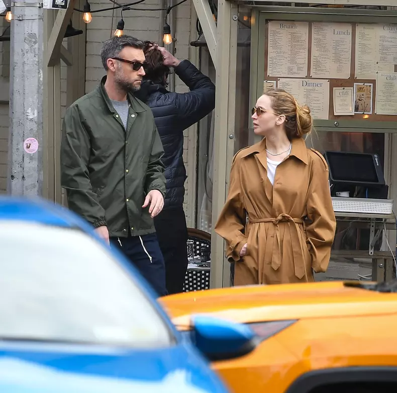 EXCLUSIVE: Jennifer Lawrence and Cooke Maroney are Spotted on a Stroll in New York City.