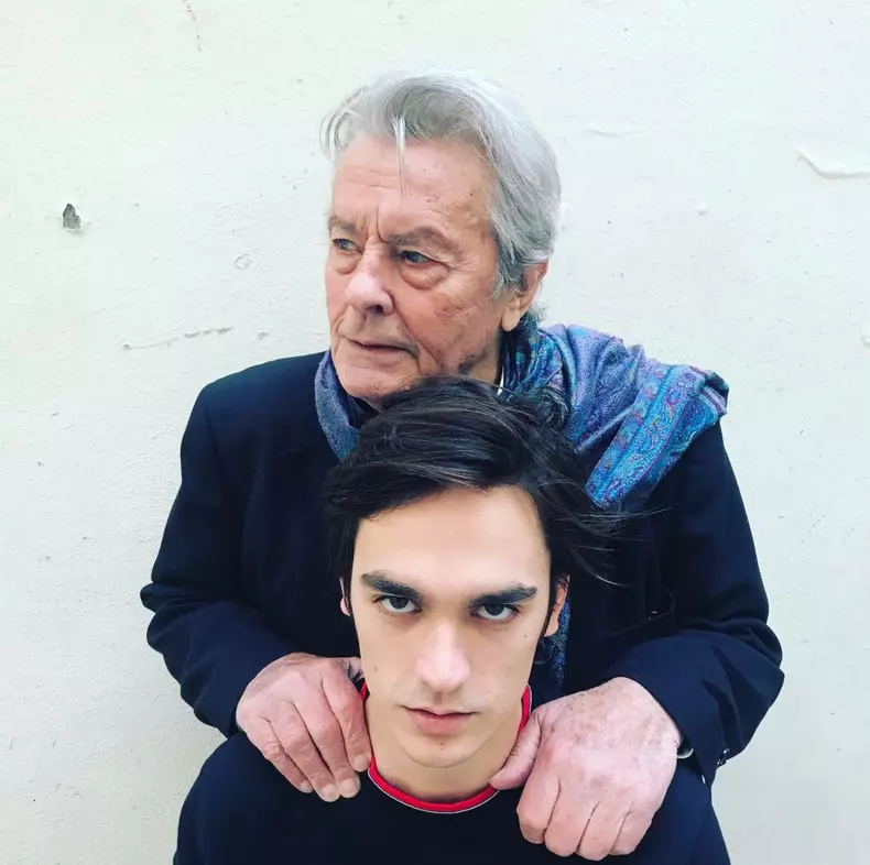 Alain Delon şi fiul lui Fabien