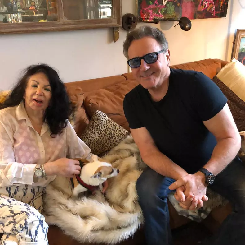 Jackie Stallone și fiul ei Frank