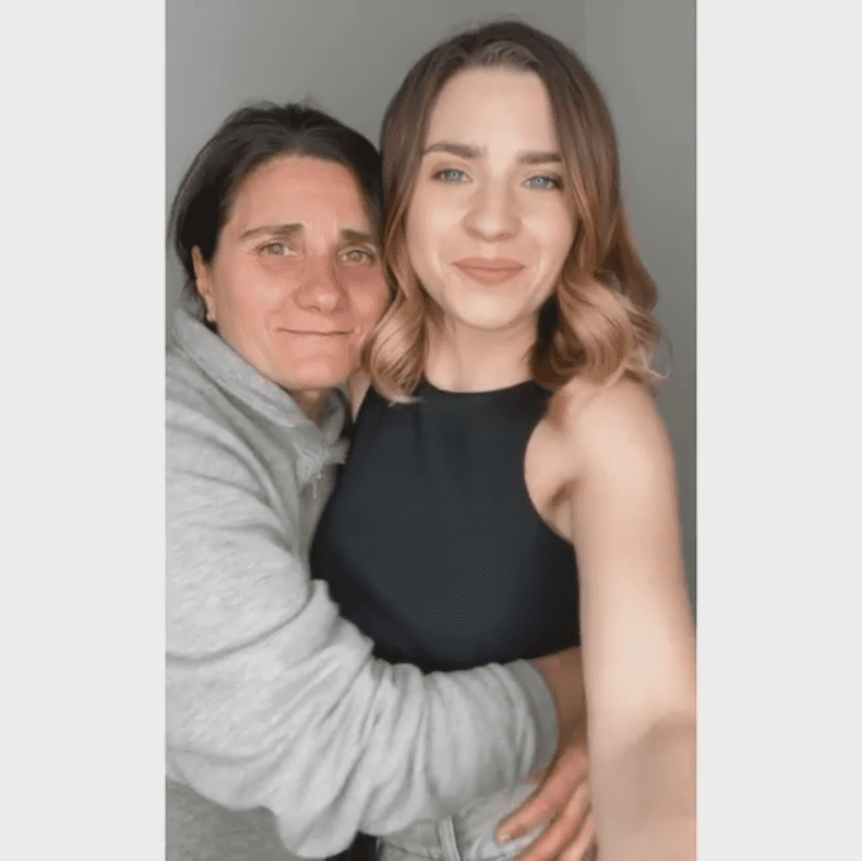 Cristina Ciobănașu și mama ei