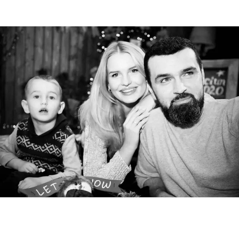 Vlad Miriță, soția lui Maria și fiul lor Iustin