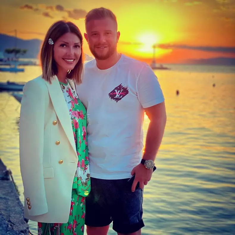 Ilinca Vandici și soțul ei