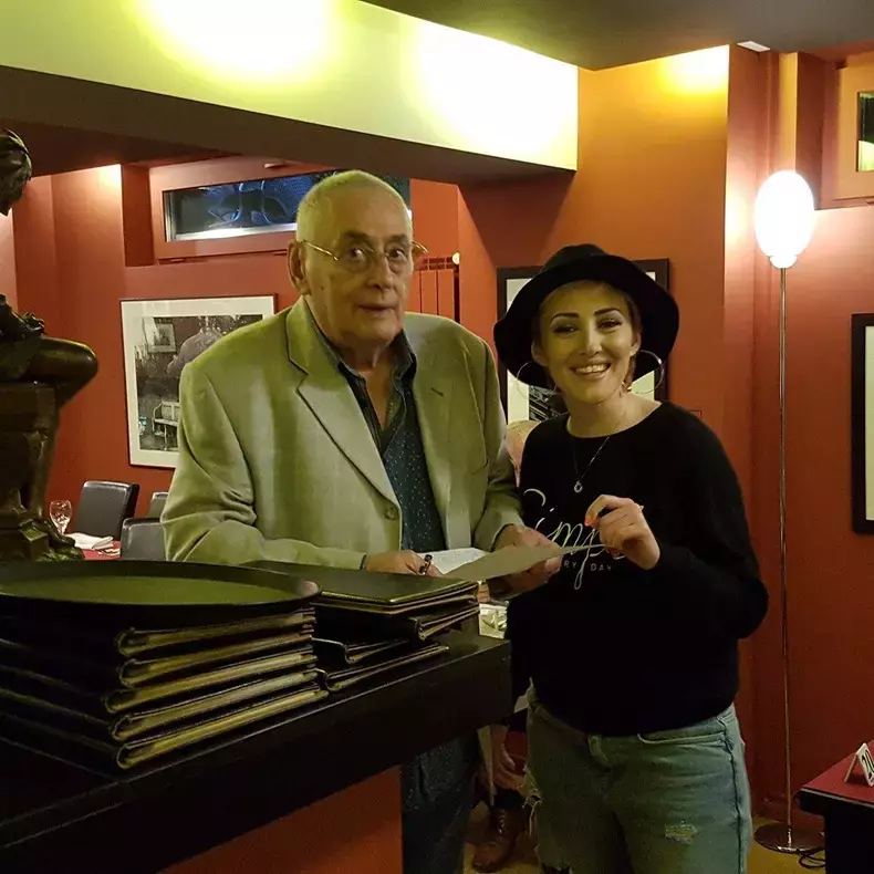 Nidia Moculescu si tatal ei4