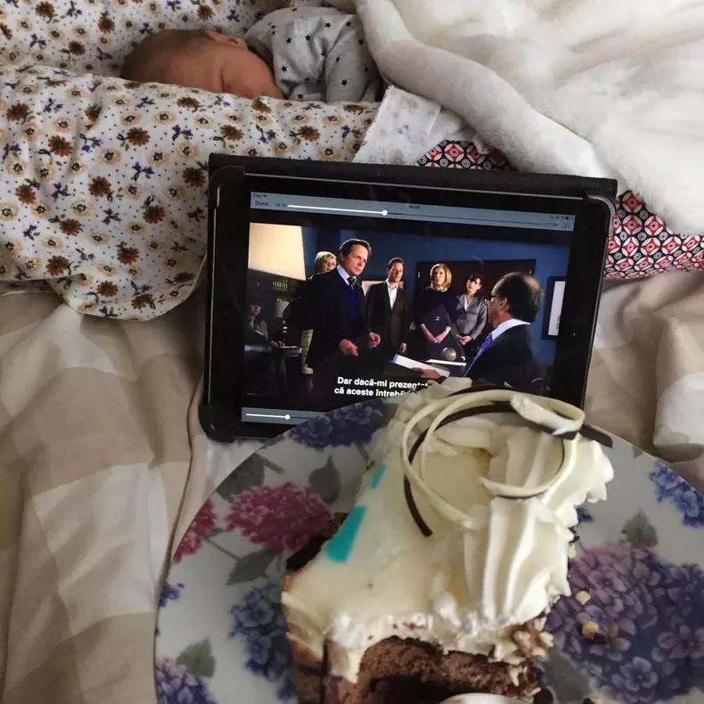 Adela Popescu, amintiri de la prima sarcina (6)