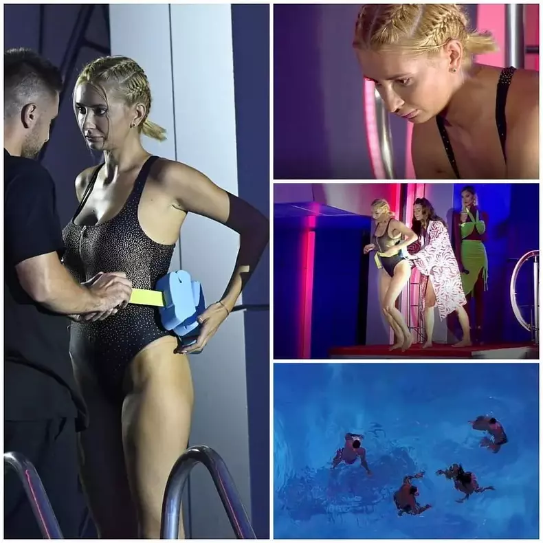 DJ Harra, apariție șoc la Splash! Vedete la apă. Concurenta nu a purtat sutien când a sărit în bazin (1)
