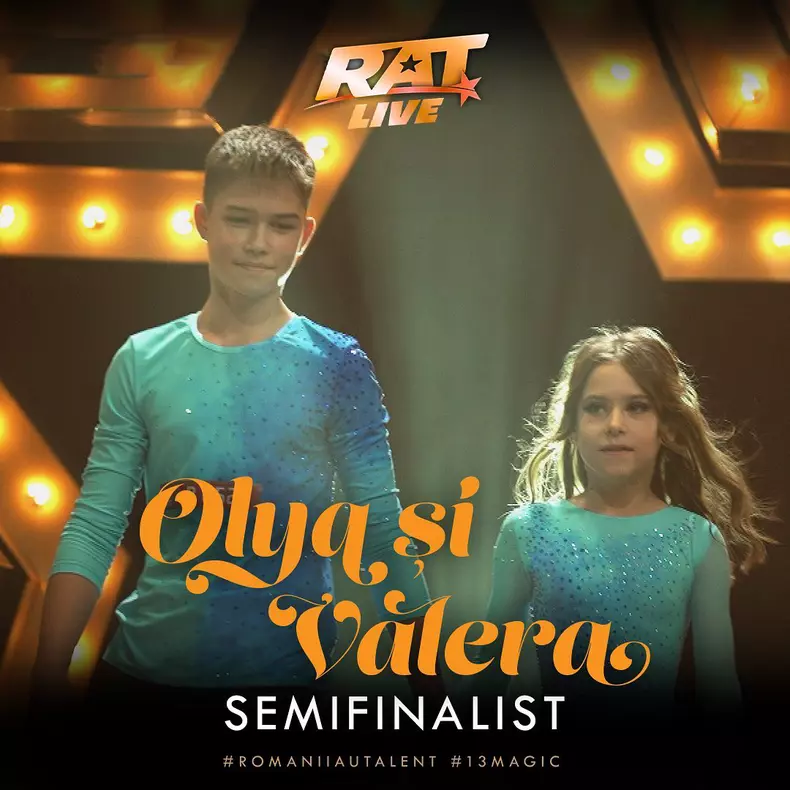 Olya și Valera (gimnaști) - semifinaliști Românii au talent 2023 (Golden Buzz)