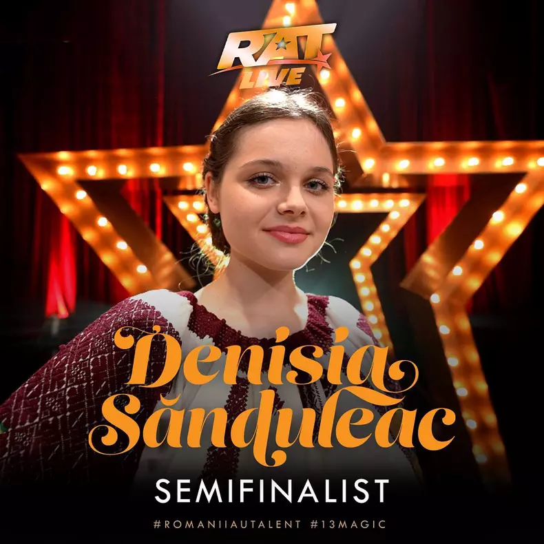 Denisia Sănduleac (cântăreață) – semifinalistă Românii au talent 2023