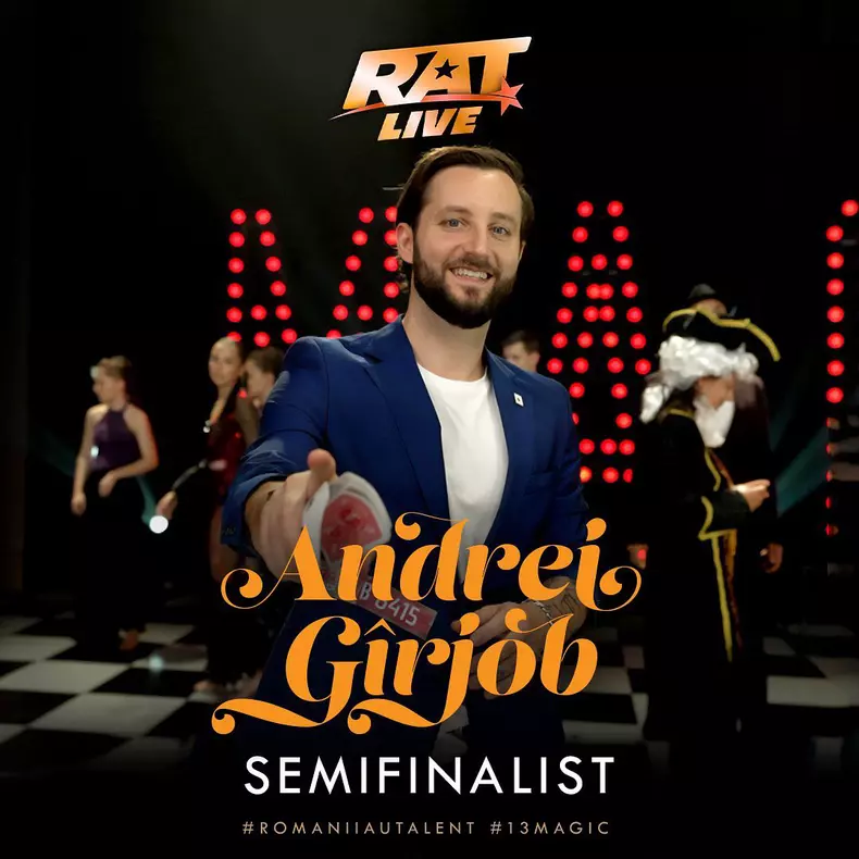 Andrei Gîrjob (iluzionist) – semifinalist Românii au talent 2023