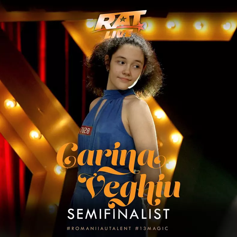 Carina Veghiu (cântăreață) - semifinalist Românii au talent 2023 (Golden Buzz)
