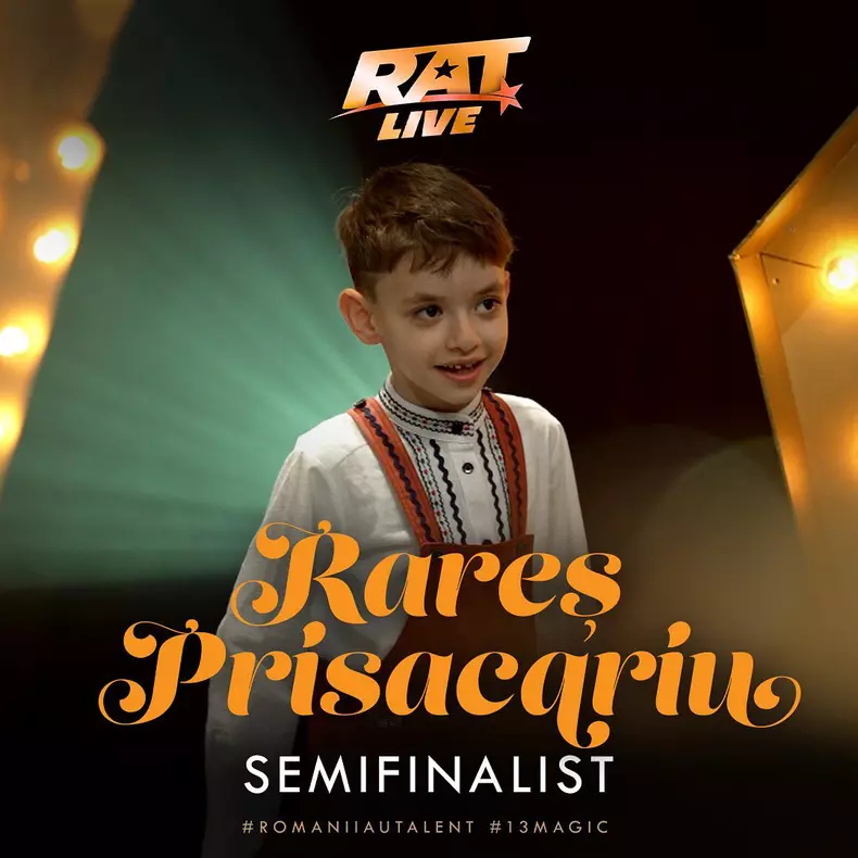 Rareș Prisacariu (recitator) – semifinalist Românii au talent 2023 (Golden Buzz)