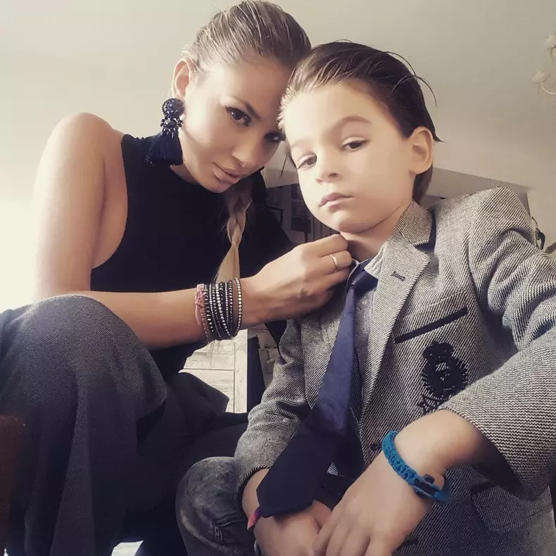 Grațiela Duban și fiul ei Armin