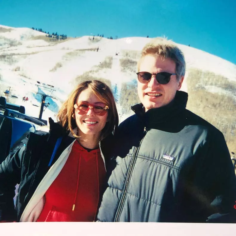 Elizabeth Hurley și Steve Bing