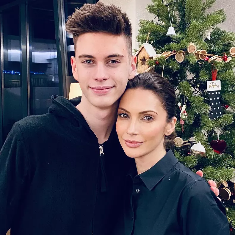Andreea Berecleanu și fiul ei Petru