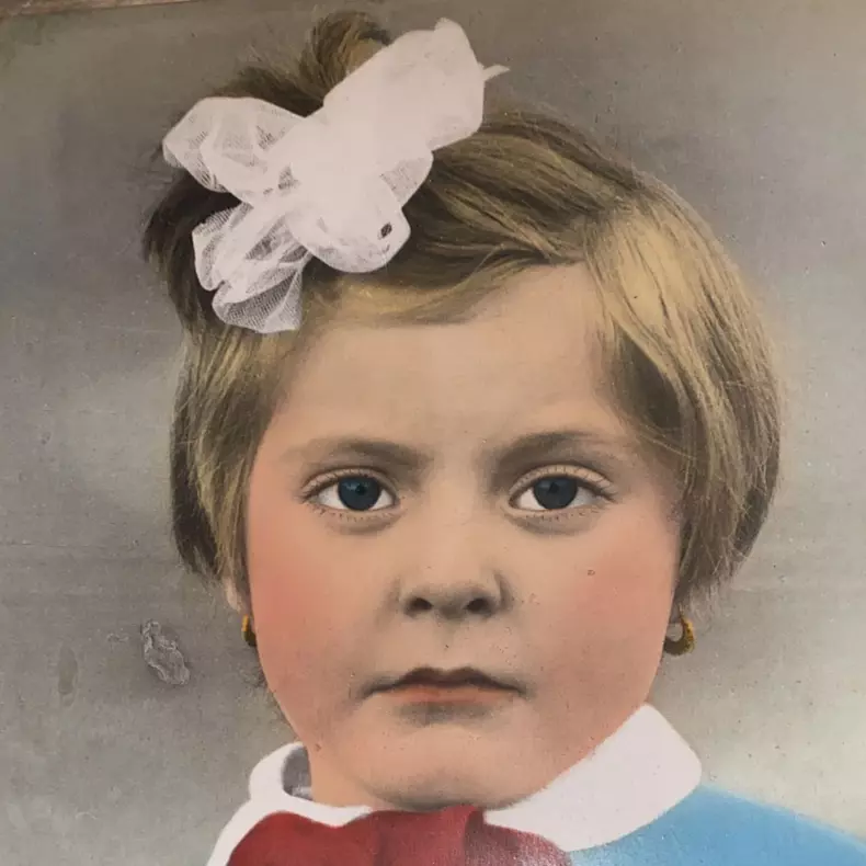 Rita Mureșan în copilărie. Sursă foto: Arhivă personală