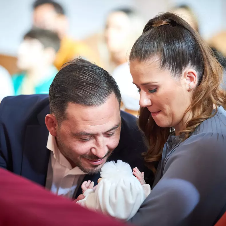 Ștefan Stan, soția și fiica
